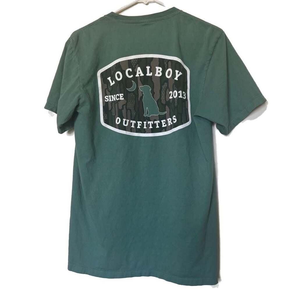 Local Boy Outfitters Men's Camo Logo Graphic Pocket T-Shirt